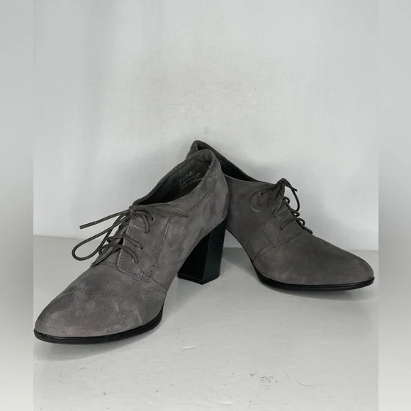 Clark’s Araya Hale Gray Lace Up Shoes Booties Sz 11 - Picture 8 of 8